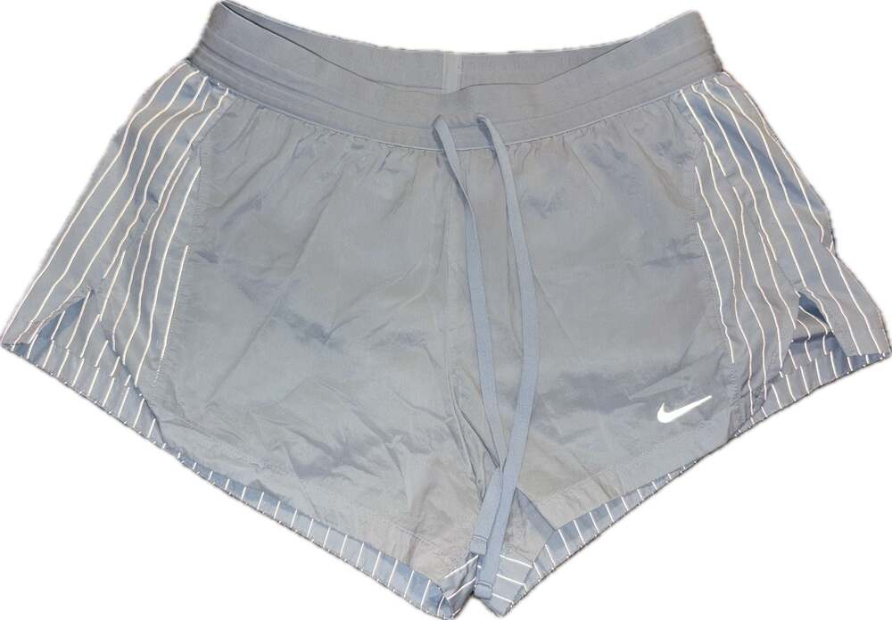 Nike Running Division Pinstripe Performance Shorts Blue Grey Size Large